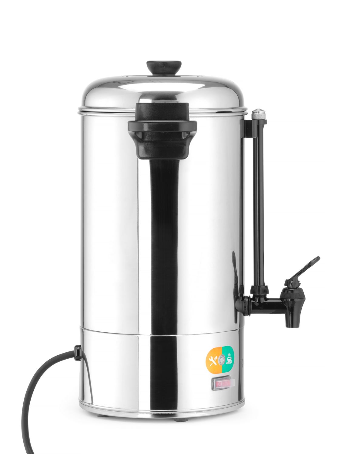 Varič nápojov jednostenný, HENDI, 9L, Strieborná, 230V/2200W, 340x227x(H)468mm 209882