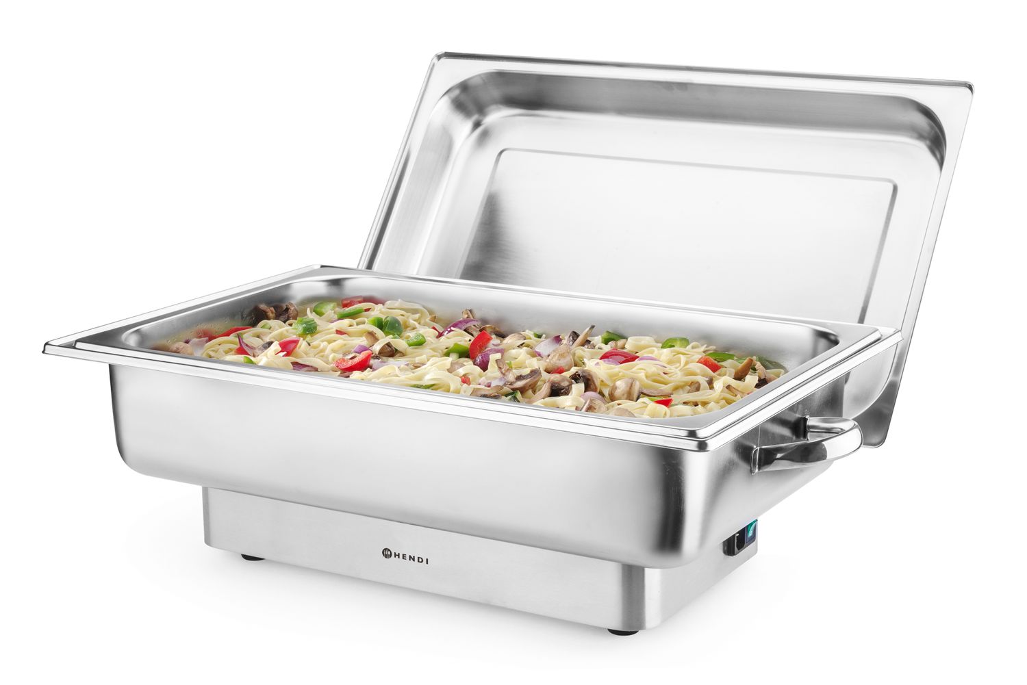 Elektrický chafing Pollina, HENDI, Profi Line, 9L, Strieborná, 230V/900W, 587x440x(H)273mm Pollina 204900
