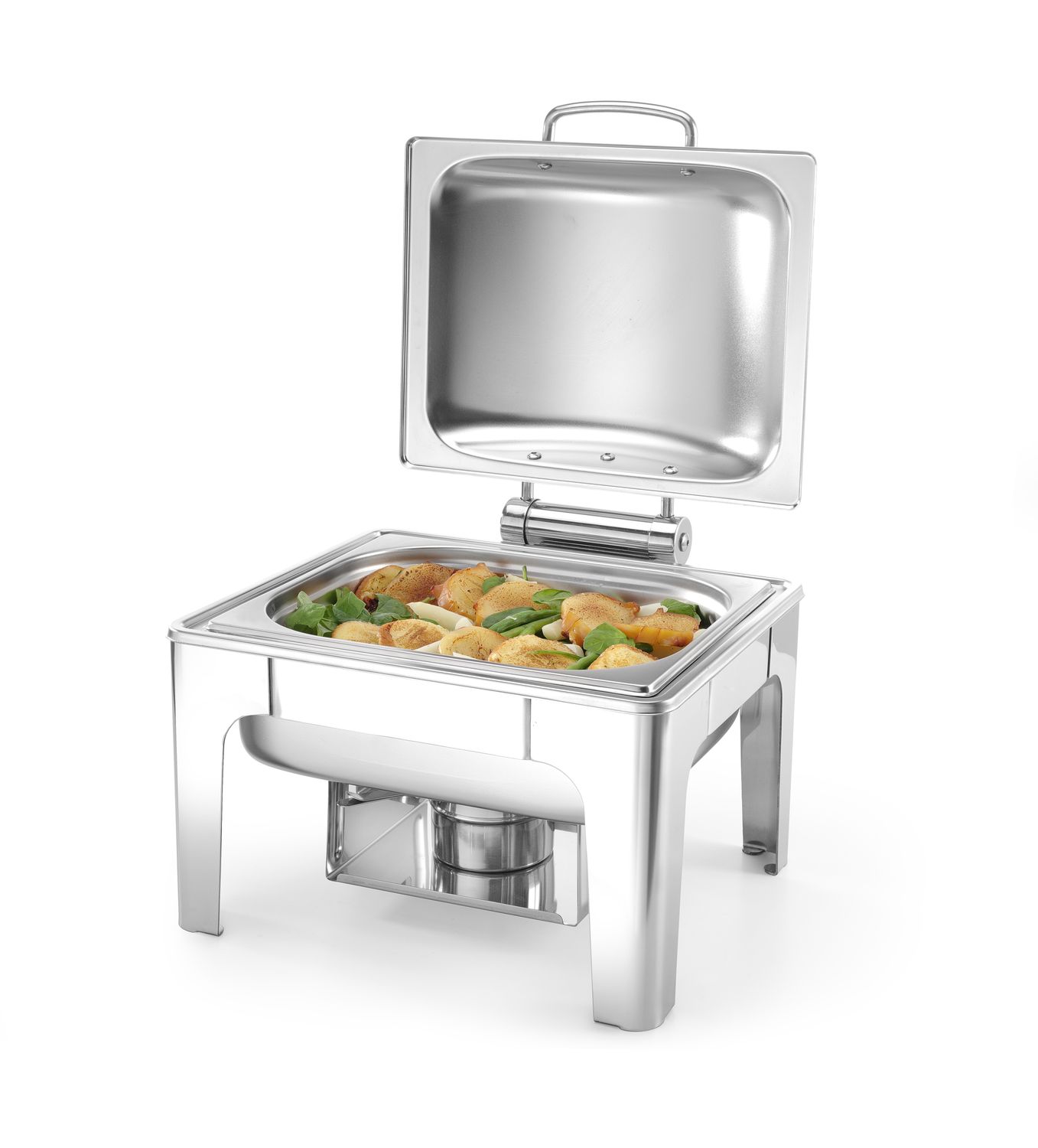 Chafing, ohrievač GN 1/1 satinovaný, HENDI,  4L, 365x370x(H)280mm ProfiLine 470268