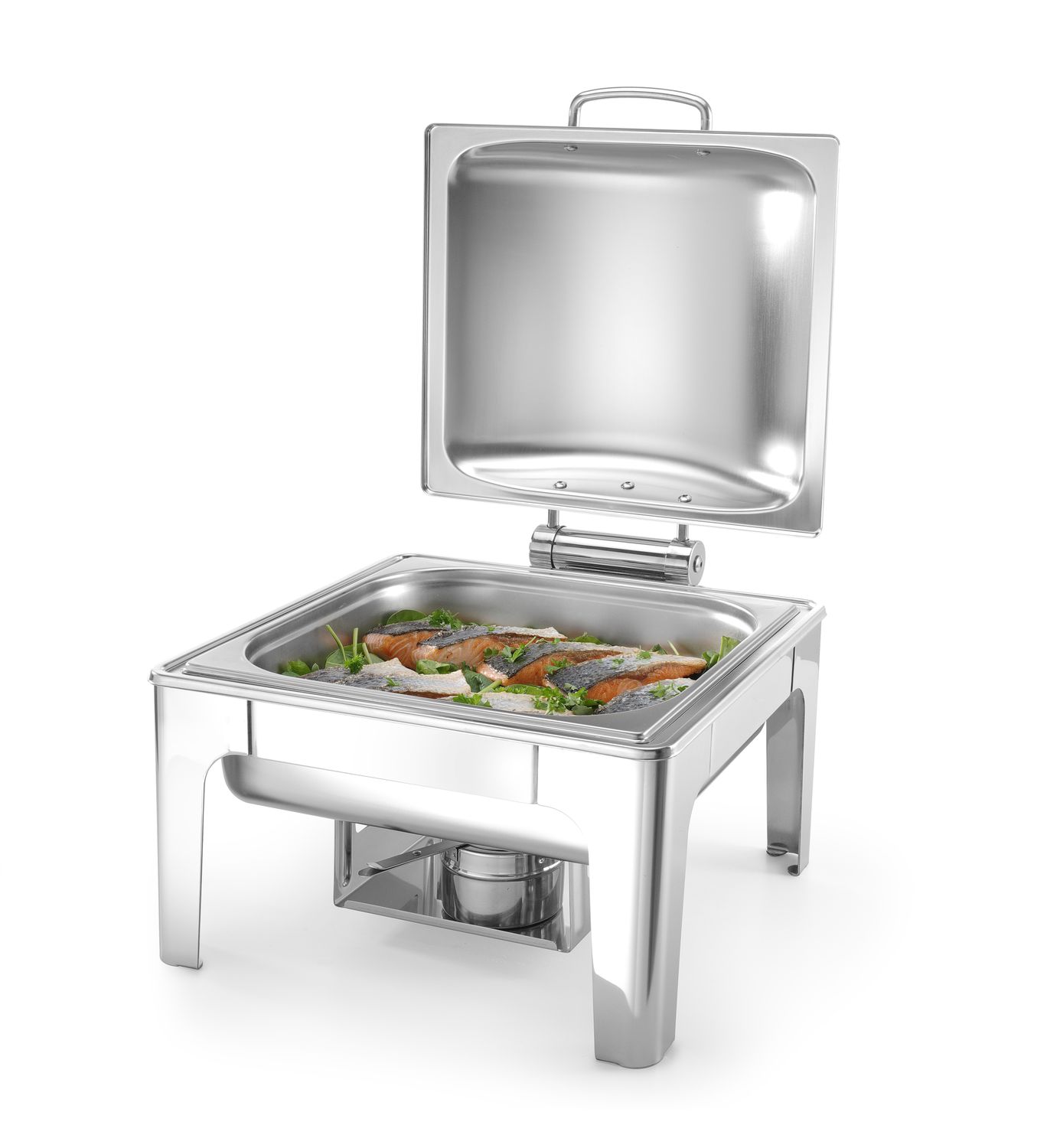 Chafing, ohrievač GN 2/3 satinovaný, HENDI, 6L, 395x430x(H)290mm ProfiLine 470275