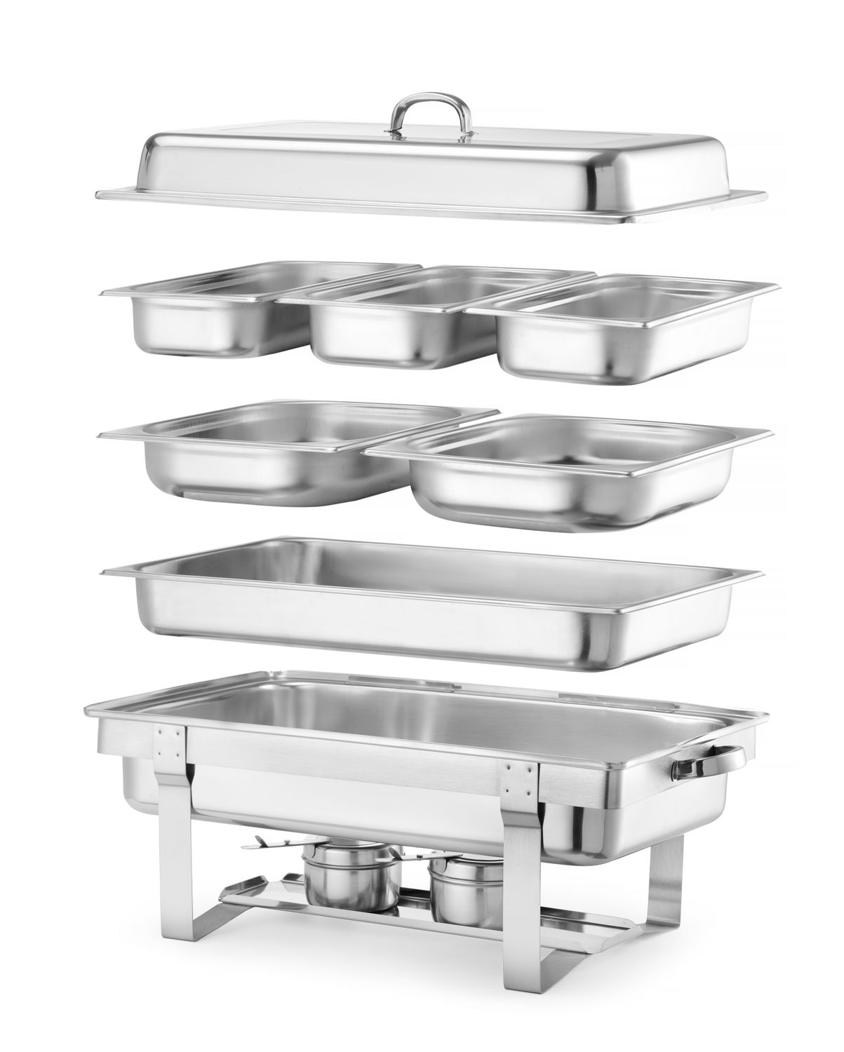 Chafing GN 1/1 satinovaný, HENDI, Kitchen Line, 9L, 585x385x(H)315mm KitchenLine 471005