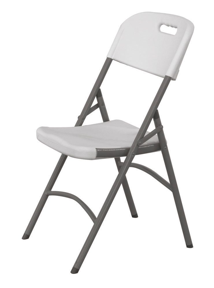 Keteringová stolička – biela, AmerBox, max. nosnosť: 175 kg, Biela, 540x440x(H)840mm svetlošedá 810965
