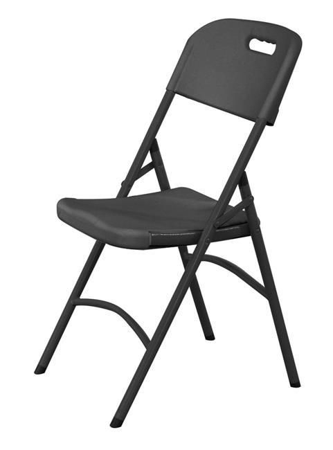 Keteringová stolička, AmerBox, max. nosnosť: 175 kg, Čierna, 540x440x(H)840mm čierna 810989