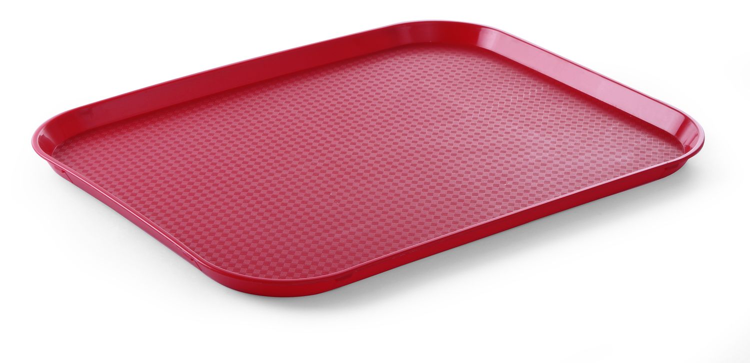 Polypropylénový podnos Fast Food – veľký, AmerBox, Červená, 350x450x(H)20mm Červená, 350x450x(H)20mm