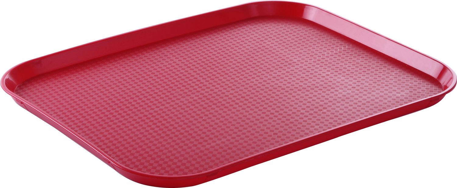 Polypropylénový podnos Fast Food – veľký, AmerBox, Červená, 350x450x(H)20mm Červená, 350x450x(H)20mm