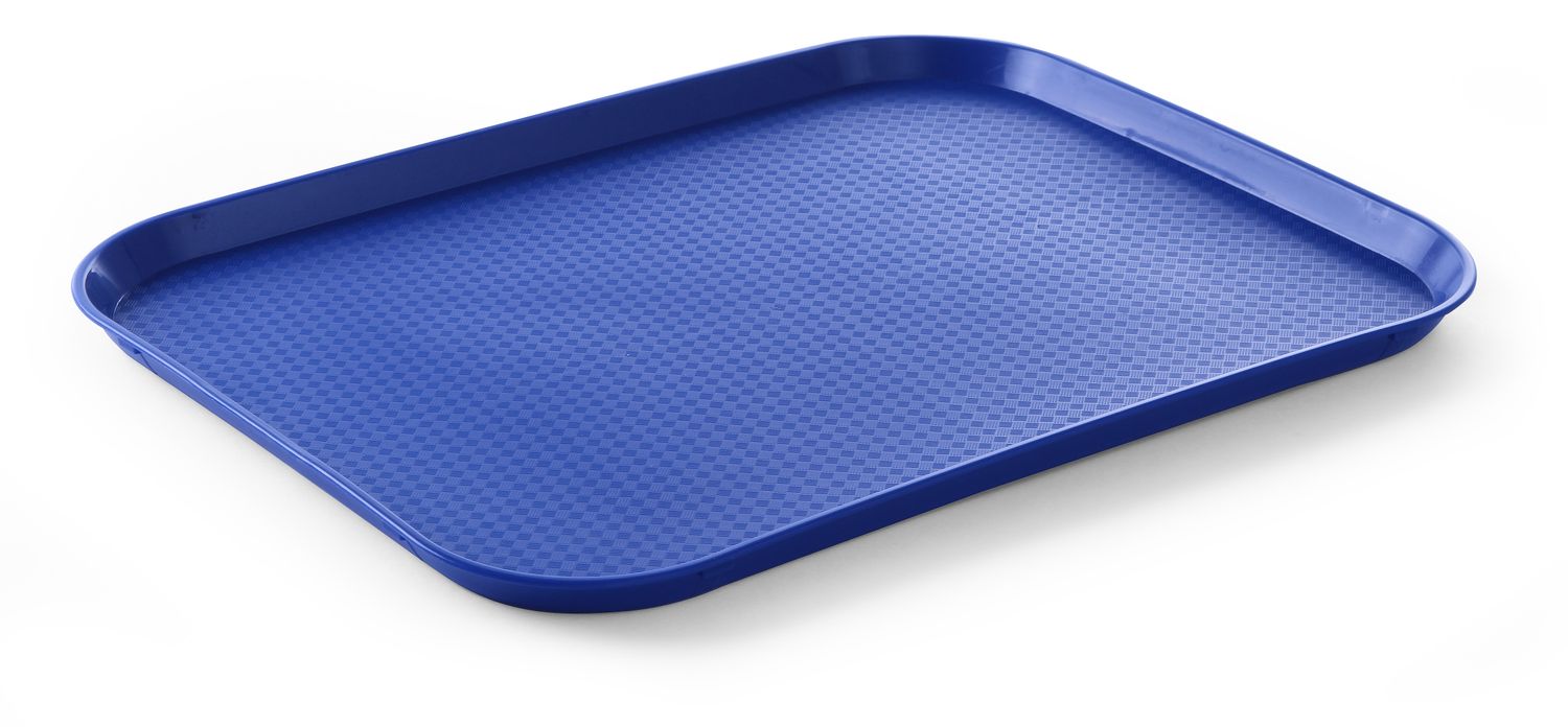 Polypropylénový podnos Fast Food – veľký, AmerBox, Modrá, 350x450x(H)20mm Modrá, 350x450x(H)20mm