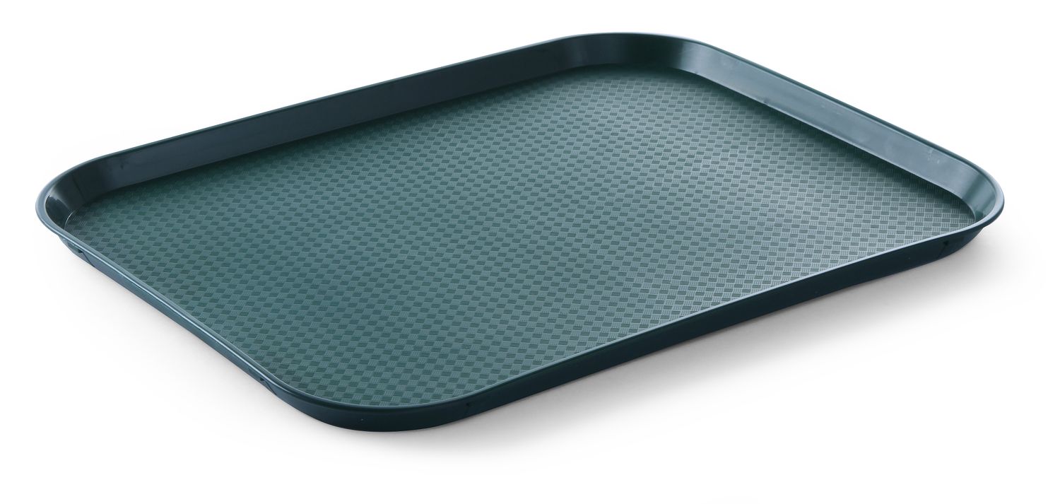 Polypropylénový podnos Fast Food – veľký, AmerBox, Zelená, 350x450x(H)20mm Zelená, 350x450x(H)20mm