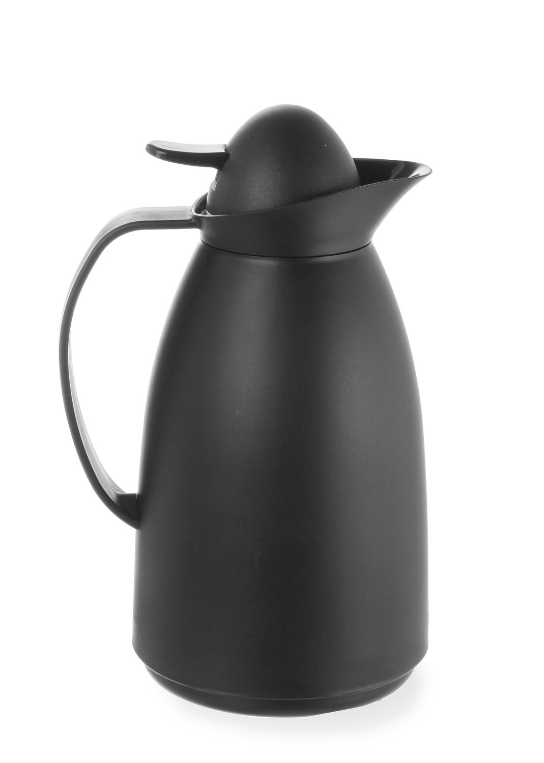 Termoska so sklenenou vložkou, HENDI, 1L, Čierna, ⌀140x(H)268mm s skleneným vnútrom 449608
