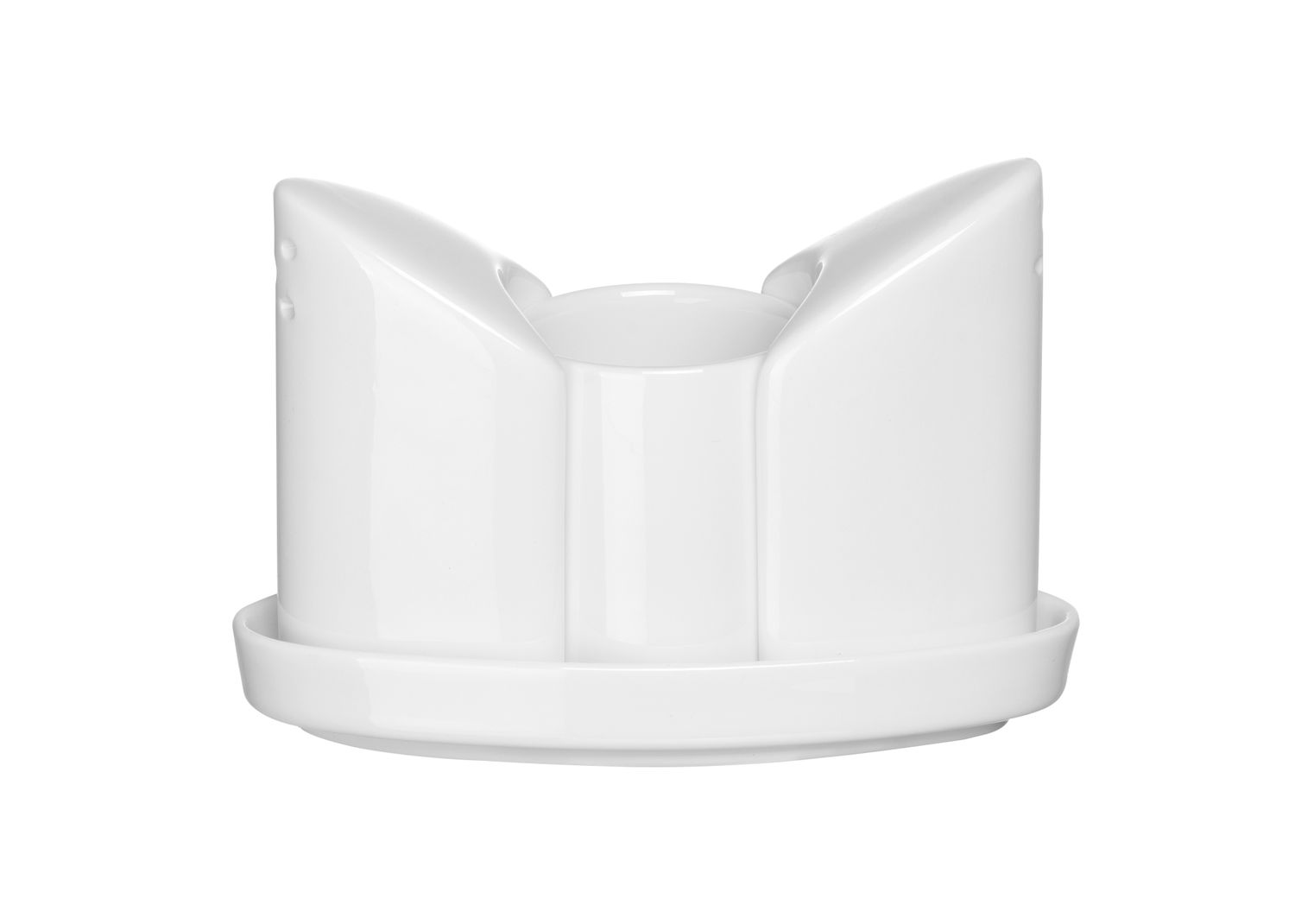 Sada soľničky a koreničky so zásobníkom na špáradlá, HENDI, 125x54x(H)90mm porcelánové 786420
