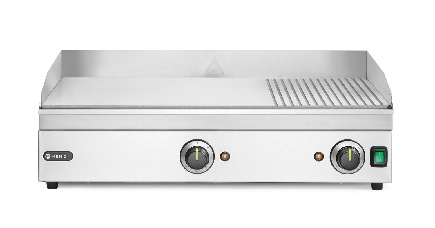 Grilovacia doska1/3 vrúbkovaná, HENDI, Kitchen Line, 220-240V/3500W, 697x474x(H)241mm Kod 154960