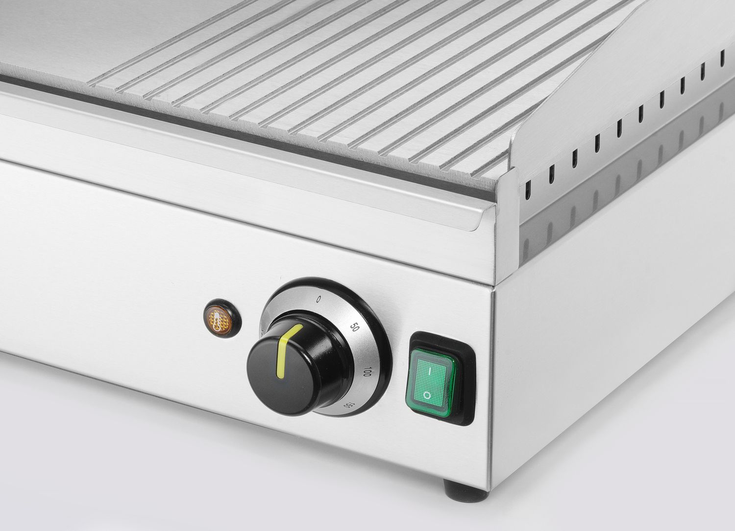 Grilovacia doska1/3 vrúbkovaná, HENDI, Kitchen Line, 220-240V/3500W, 697x474x(H)241mm Kod 154960