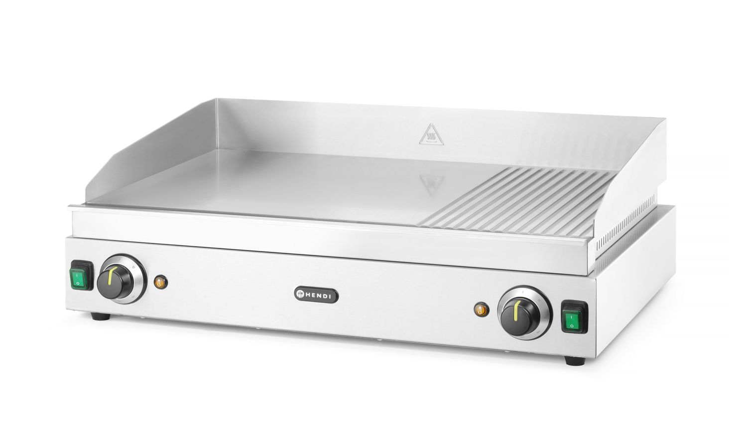 Grilovacia platňa, HENDI, Profi Line, 2/3 hladká, 1/3 drážkovaná, 230V/3500W, 697x474x(H)241mm 203163