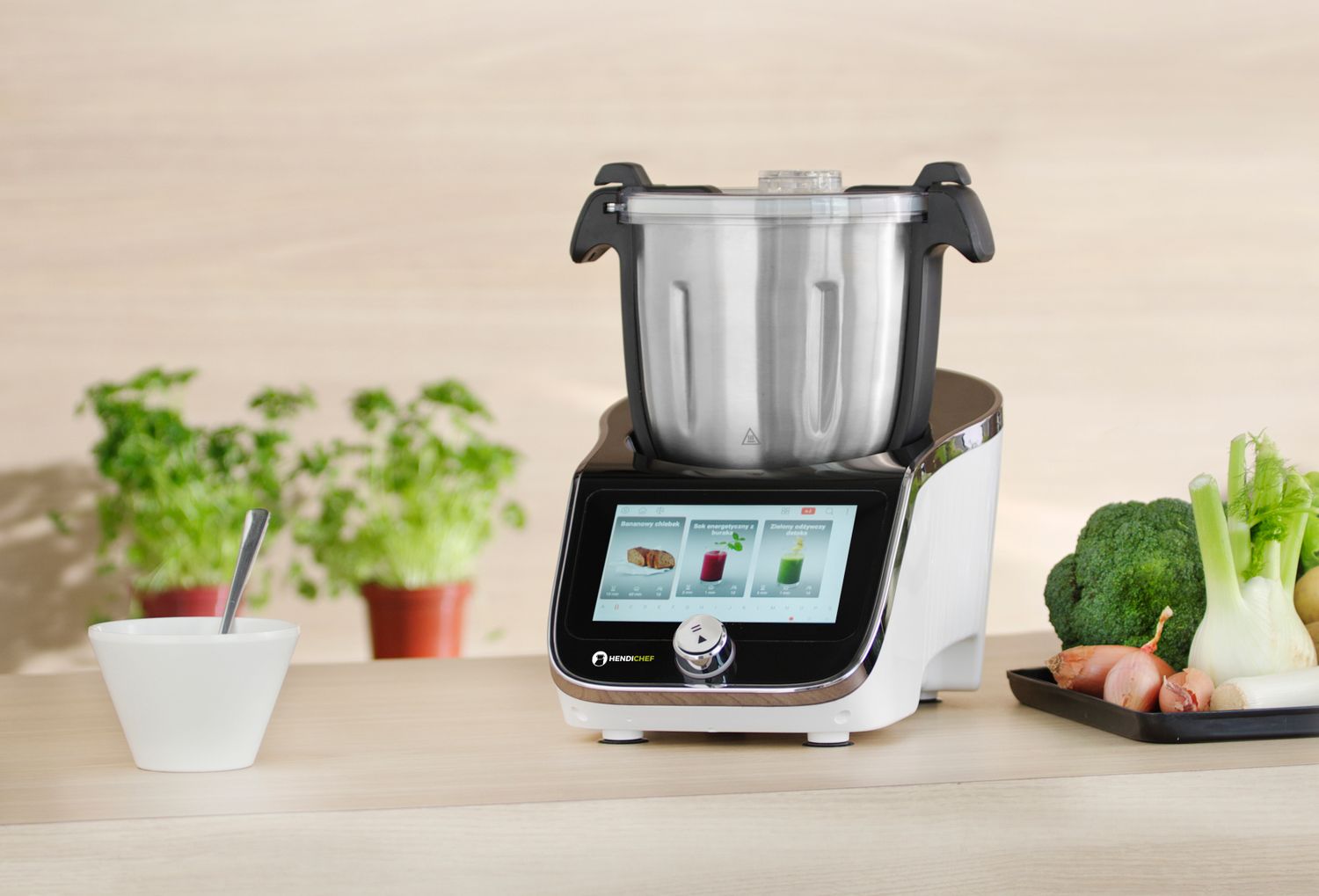 HENDICHEF Multifunkčný kuchynský robot biely, HENDI, 230V/1400W, 210x380x(H)320mm 221761