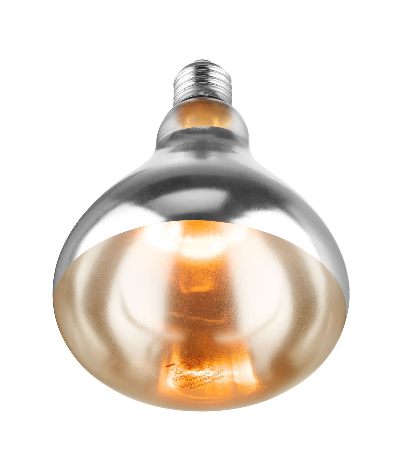 Infračervená ohrievacia žiarovka, HENDI, Biela, 230V/250W, ⌀125x(H)170mm
