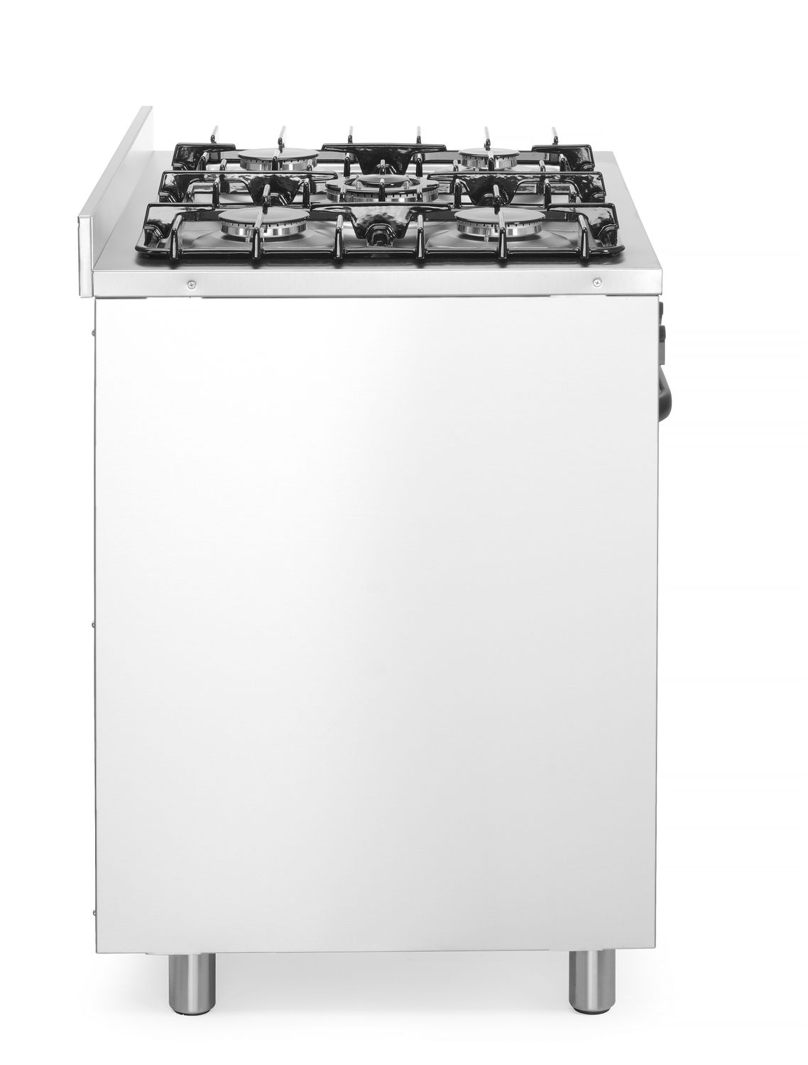 Plynový sporák – 5 horákov s elektrickou rúrou, HENDI, Kitchen Line, Strieborná, 230V/2900W, 14,3kW, 900x653x(H)900mm 225707