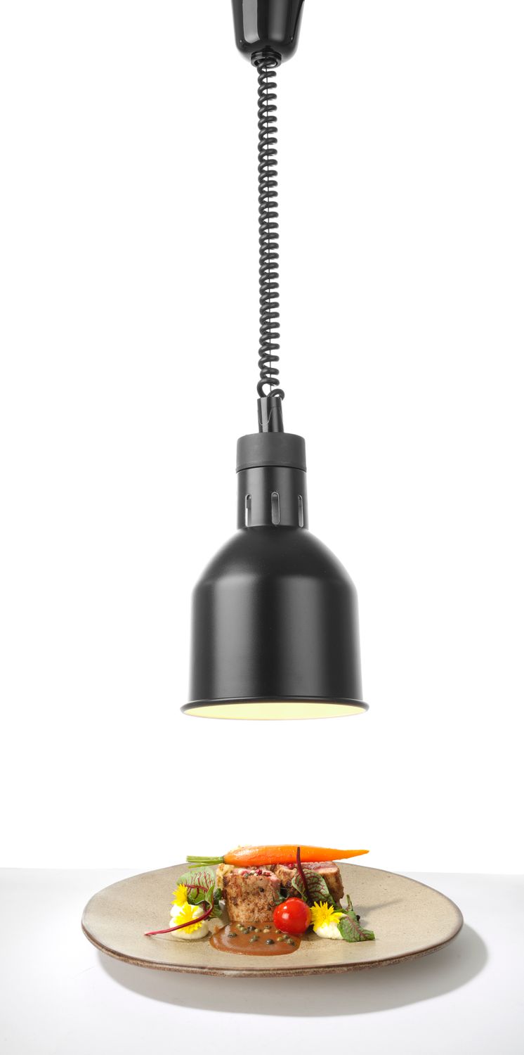 Ohrievacia lampa, valcová, HENDI, Čierna, 230V/250W, ⌀175x(H)250mm