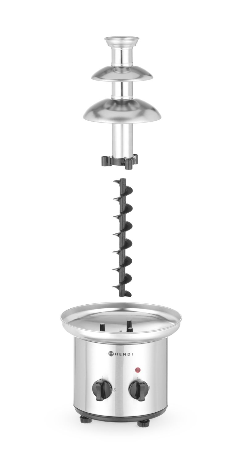 Fontána na čokoládové fondue 3 poschodová, HENDI, 230V/46W, ⌀215x(H)375mm 274101