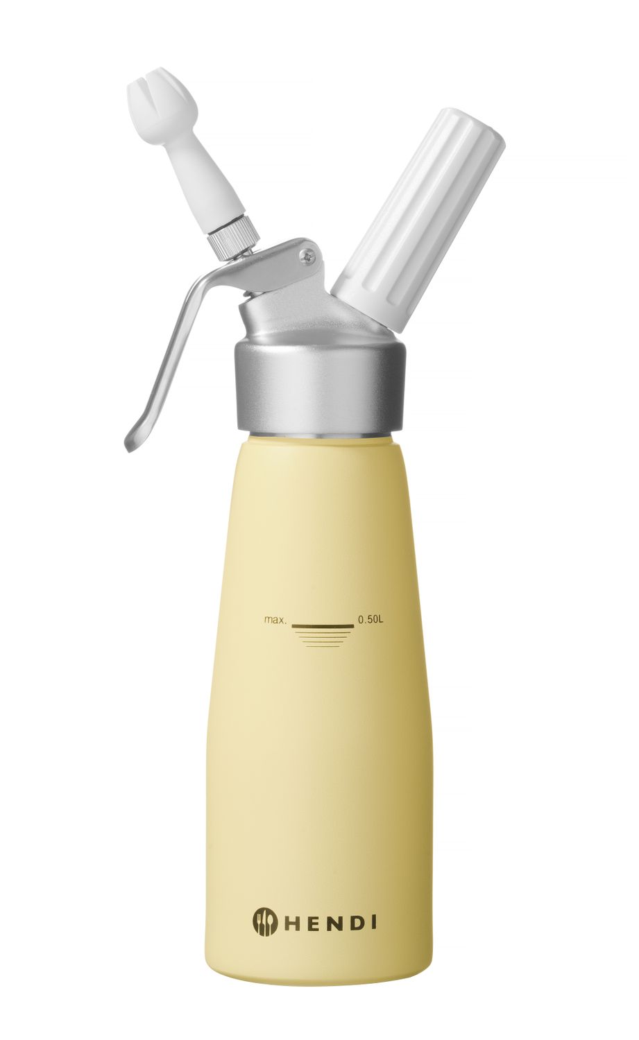 Fľaša na šľahačku , HENDI, 0,5L, Pastelovo žltá, ⌀80x(H)260mm 0,5L, žltá, Kód: 975855