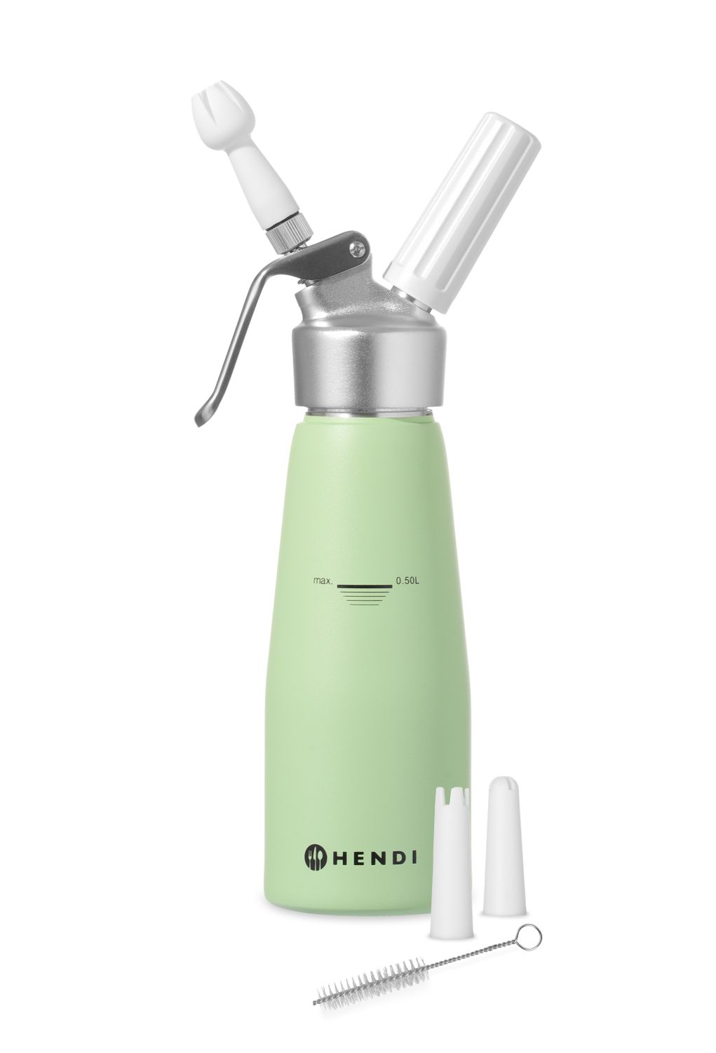 Fľaša na šľahačku , HENDI, 0,5L, Pastelovo zelená, ⌀80x(H)260mm 0,5L, zelená, Kód: 975879