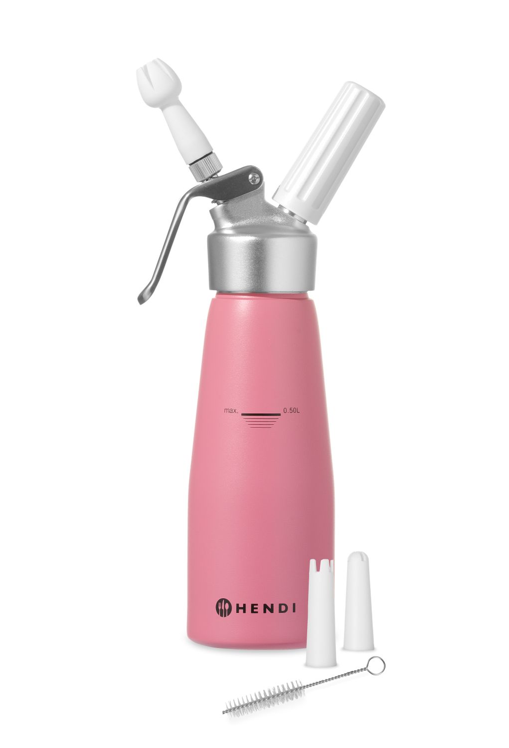Fľaša na šľahačku , HENDI, 0,5L, Pastelovo ružová, ⌀80x(H)260mm 0,5L, fialová, Kód: 975886
