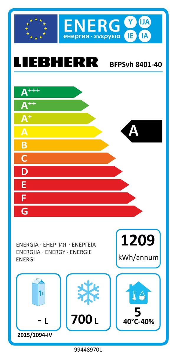 Mraznička s obehovým vzduchovým chladením v zmysle pekárenských noriem BFPSvh 8401-40