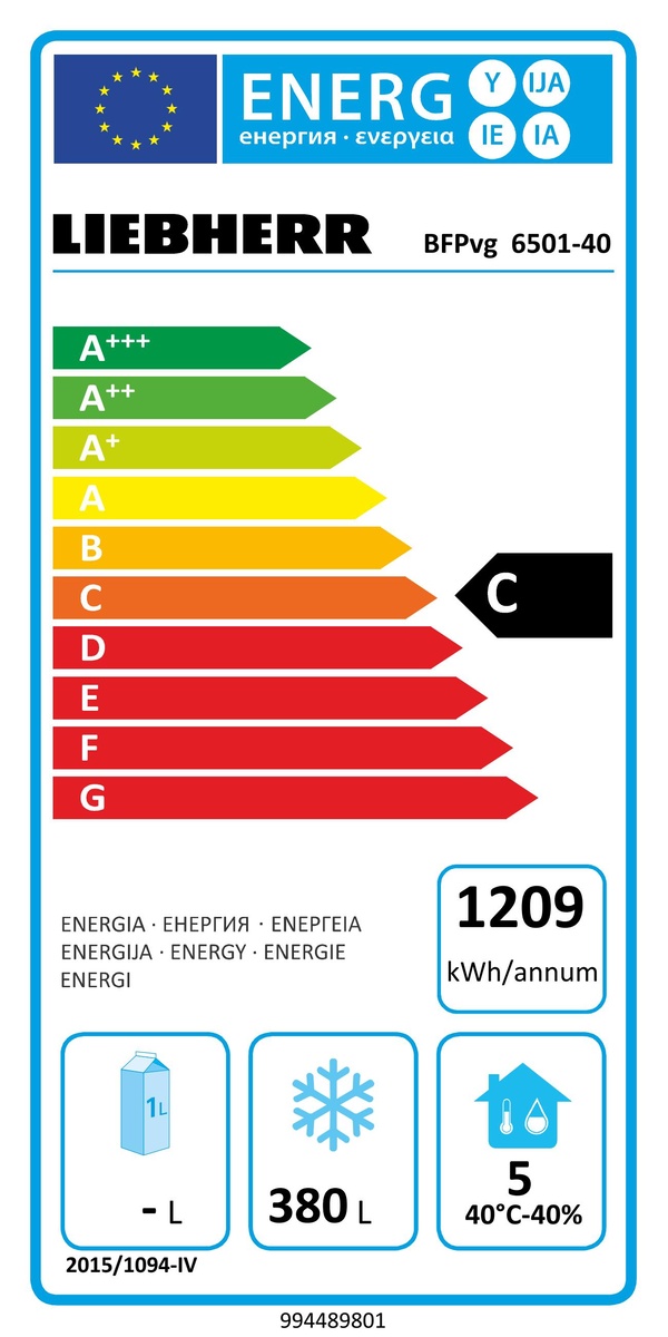 Mraznička s obehovým vzduchovým chladením v zmysle pekárenských noriem BFPvg 6501-40