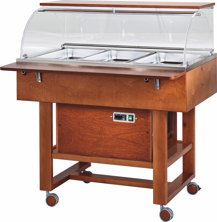 Chladený gastrobufet CLR2787NBT -walnut