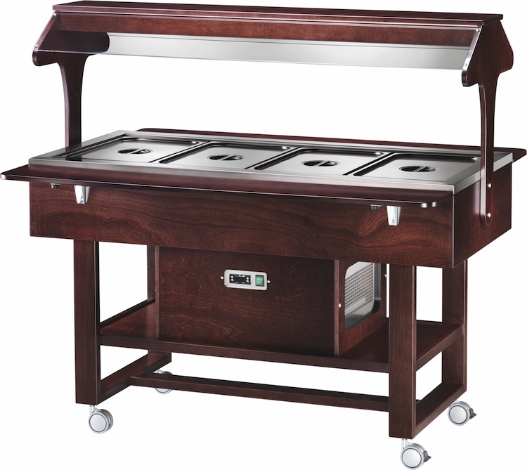 Chladený gastrobufet ELR2825BTW -wenge