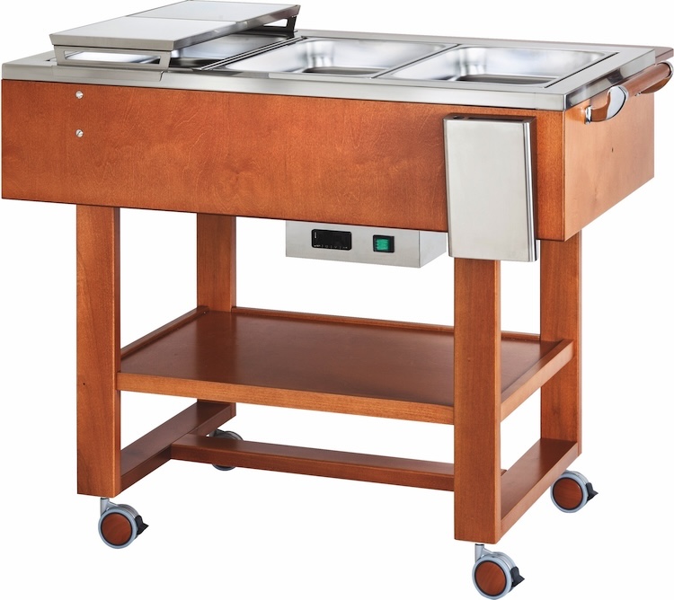 Vyhrievané gastrobufety -bain-marie CL2770N -walnut