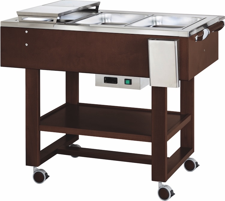 Vyhrievané gastrobufety -bain-marie CL2770NW -wenge