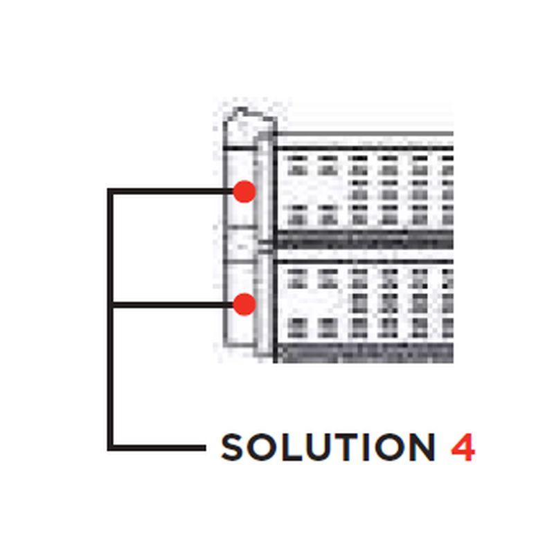 Prepojenie s digestorom SOLUTION 4 pre 2 pece Flame