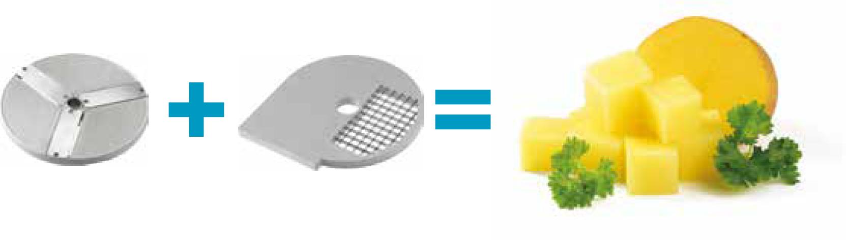 Disk na krájanie zeleniny K8X8