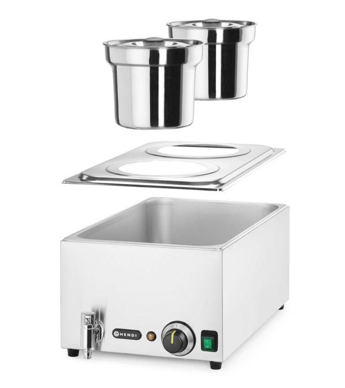 Sada: Bain-marie Ranger + 2x 4L nádoba s vekom, HENDI, 8L, 220-240V/1000W, 604x332x(H)315mm 201473