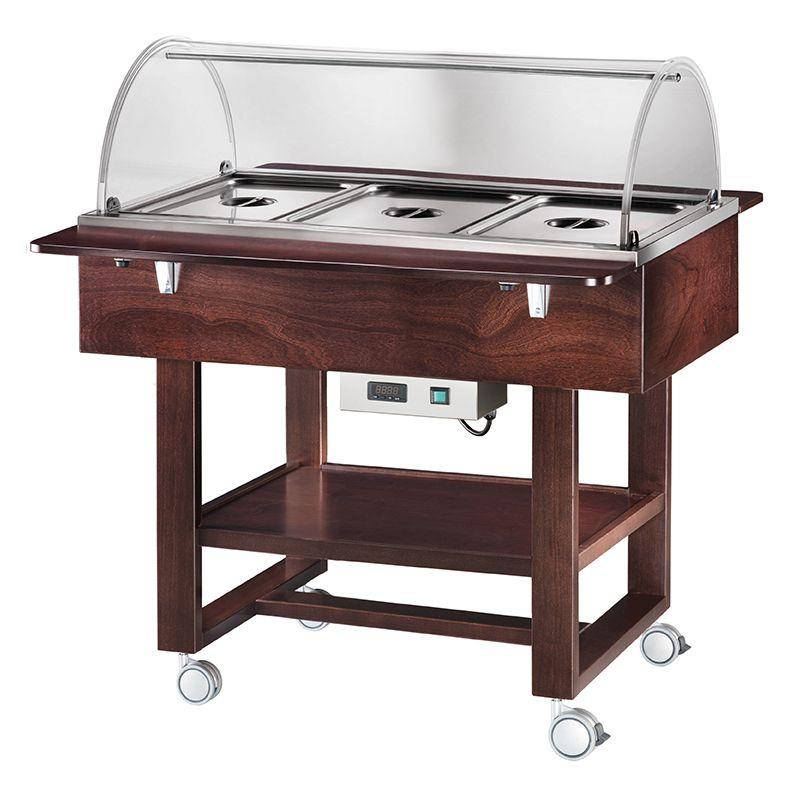 Vyhrievané gastrobufety - bain-marie CL2777NW -wenge