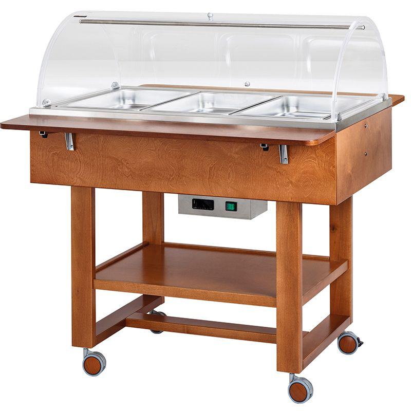 Vyhrievané gastrobufety - bain-marie CL2777N -walnut