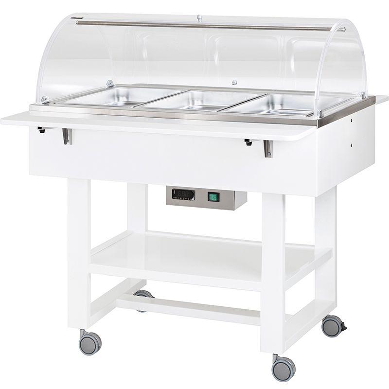 Vyhrievané gastrobufety - bain-marie CL2777NB -white