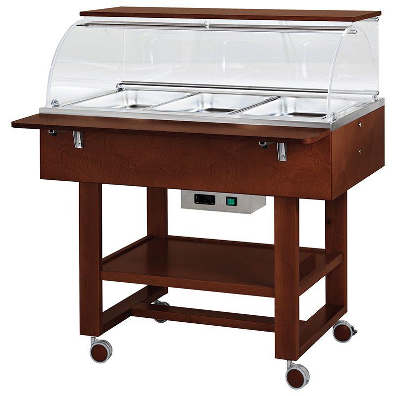 Vyhrievané gastrobufety - bain-marie CL2778NW -wenge