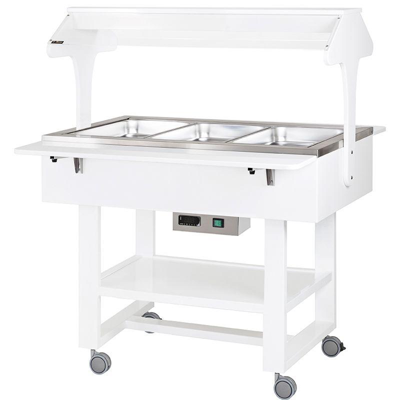Vyhrievané gastrobufety - bain-marie CL2774NB -white