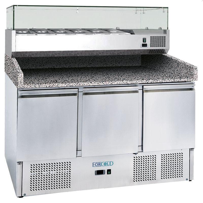 Chladiaci pizza stôl S903PZ-FC+VRX1400-330