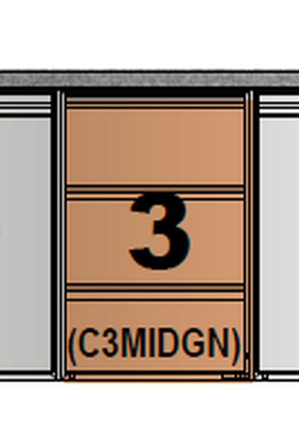 Zásuvkové moduly k pracovným stolom MID C3MIDGN
