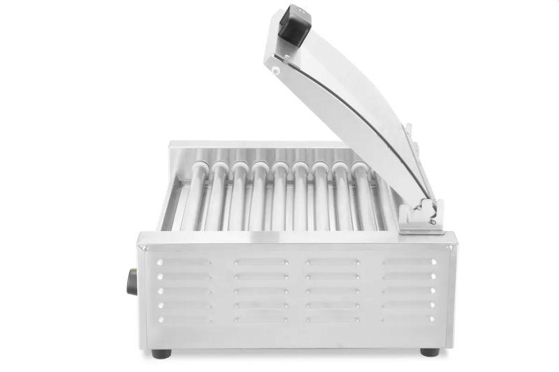Gril na párky a klobásy – 2 zóny s energeticky úsporným krytom, HENDI, 220-240V/980W, 566x527x(H)259mm