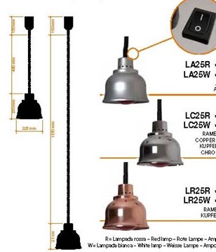 Ohrievacia lampa stropná LC 25