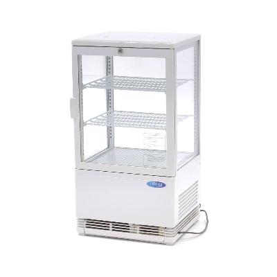 Chladnička s vitrínou 43 cm - 58 l - biela