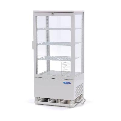 Chladnička s vitrínou 43 cm - 78 l - biela