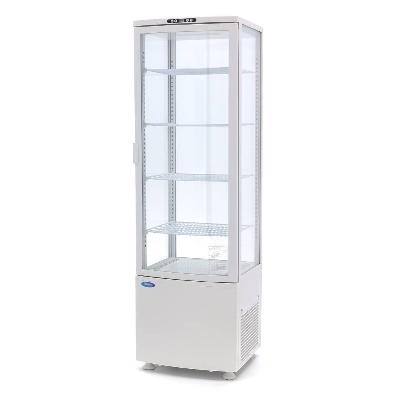 Chladnička s vitrínou 52 cm - 235 l - biela