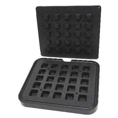 Forma na tartaletky - štvorcová - 39/29 mm - 25 kusov