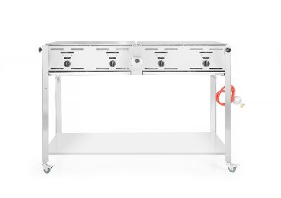 Plynový gril Grill-Master Quattro, HENDI, 22kW, 1330x600x(H)920mm