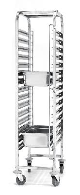 Vozík na prepravu nádob – 15x GN 1/1, HENDI, Profi Line, 440x610x(H)1710mm 810613