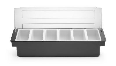 Box na prísady – 6 nádob, BarUp, 480x150x(H)100mm