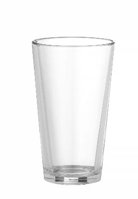 Pohár Boston shaker, BarUp, miešacia sklenená nádoba, 0,45L, Priehľadná, ⌀85x(H)147mm